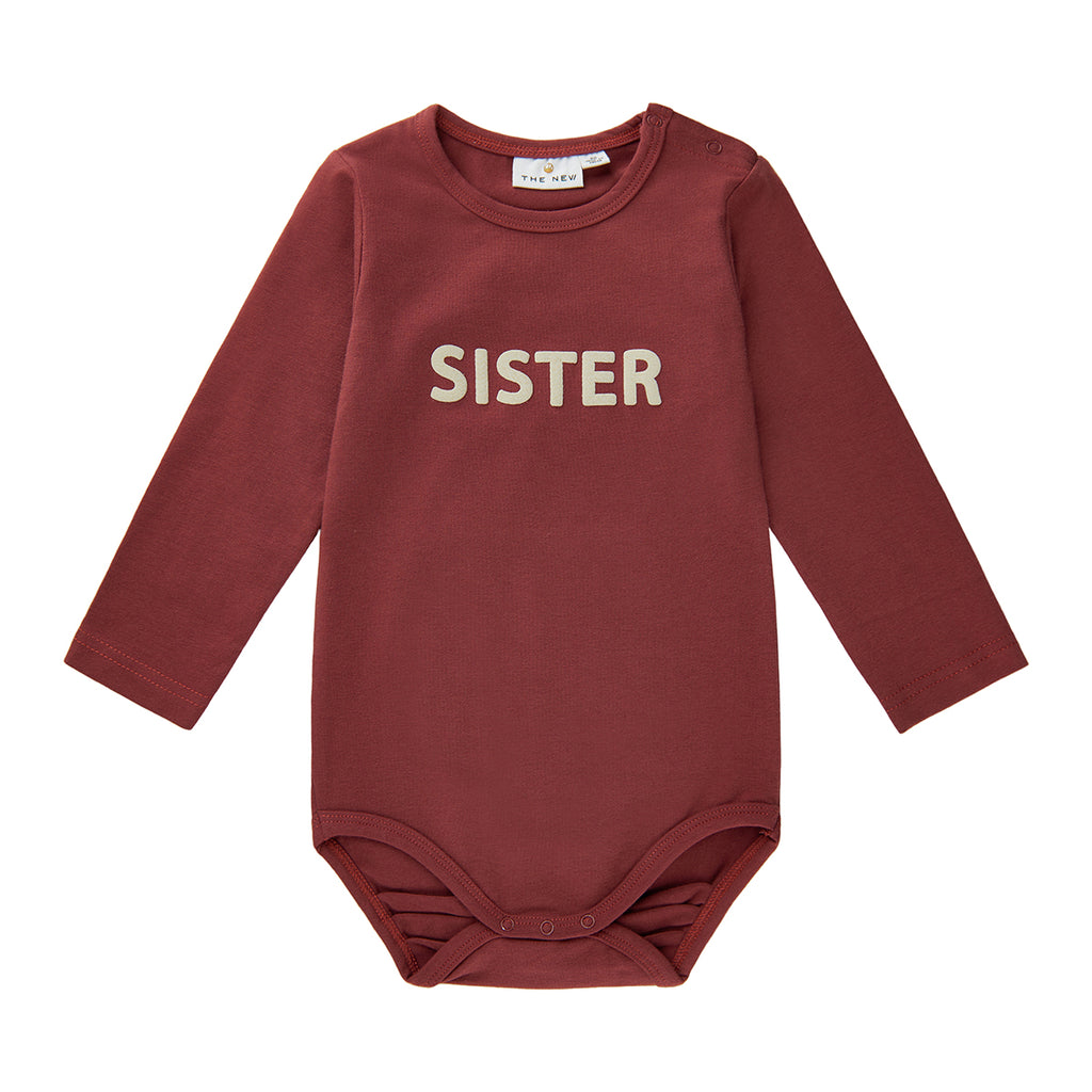 Apple Red Long Sleeve Bodysuit Baby Alma Onesie