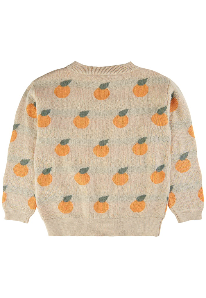 Recycled-Jaquard Peach pullover