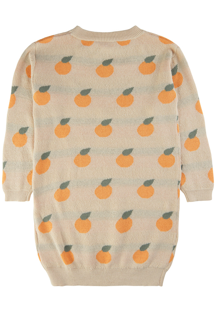 Recycled-Jaquard Peach dress